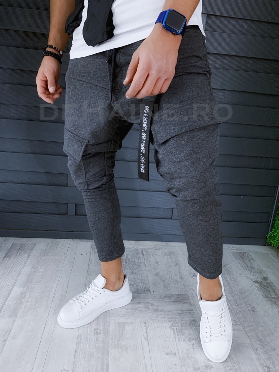 Pantaloni de trening conici gri stil VAGABOND 2346 O3-1